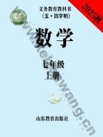 鲁教版七年级数学上册